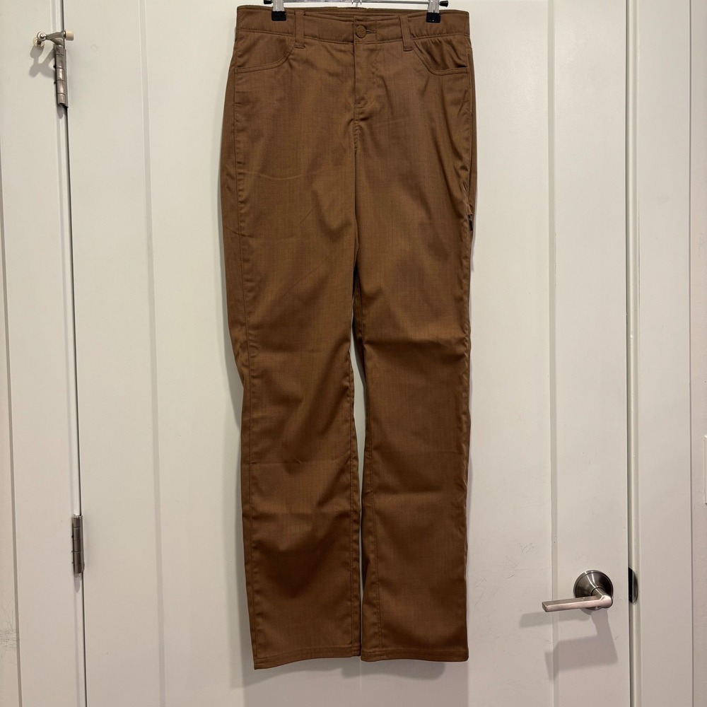 Under Armour Mens Loose Fit Utility Pants Brown Straight Leg Size 6